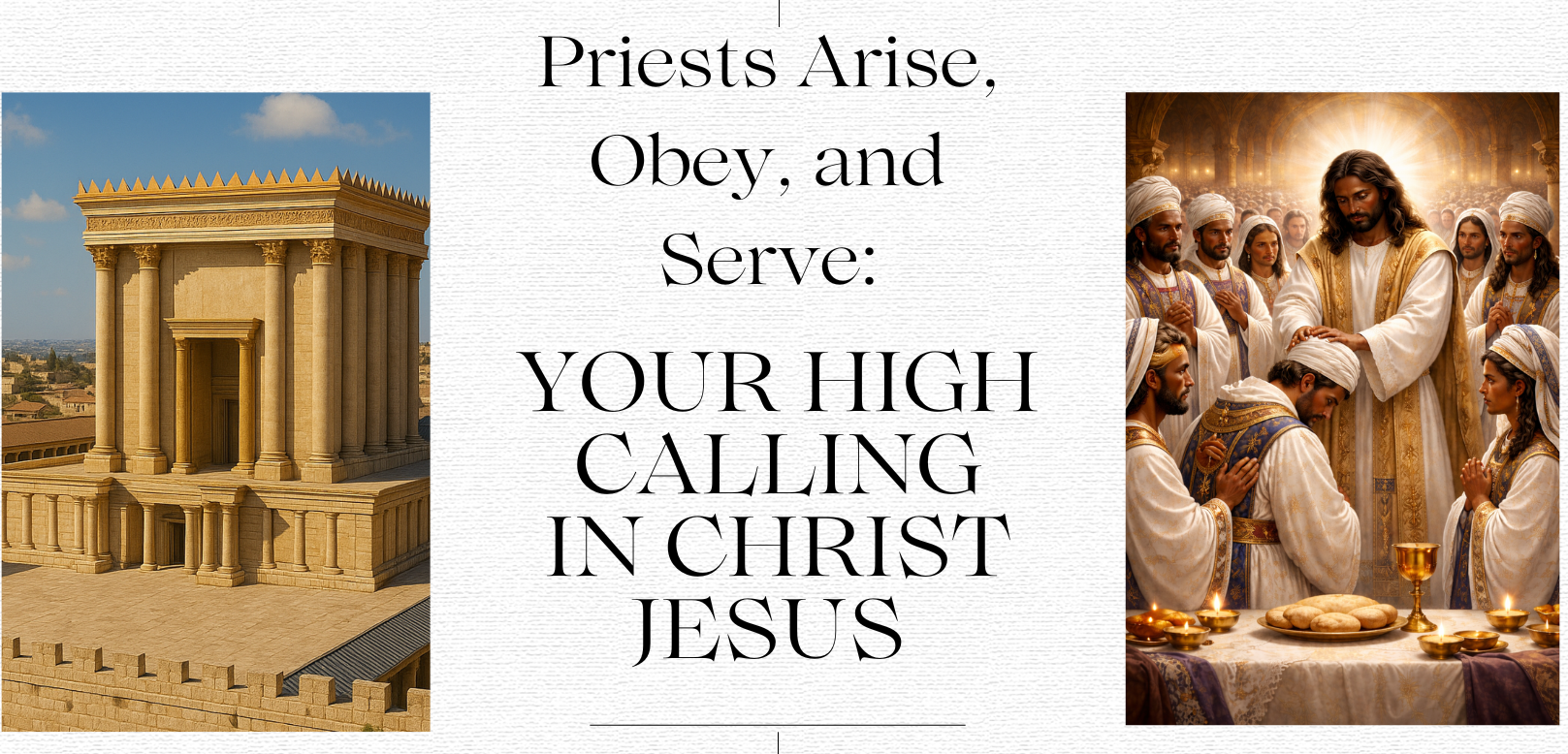 Priests Arise, Obey and Serve: Your High Calling in Christ Jesus
